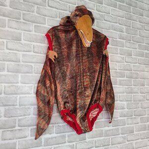 Vtg Pterodactyl Pteranodon Dinosaur Kids Plush Wings Costume Halloween XL 7-8